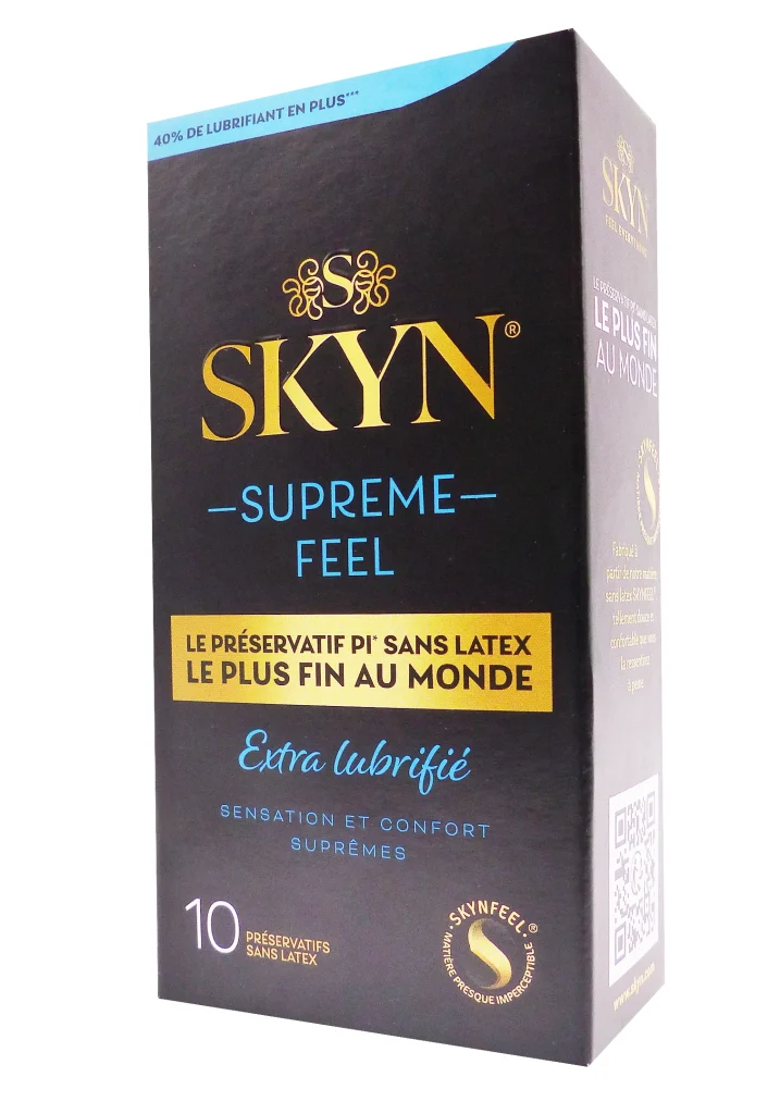 SKYN SUPREME FEEL EXTRA LUBUBRIFIE 10 PRESERVATIFS 2 skyn supreme feel 10 p