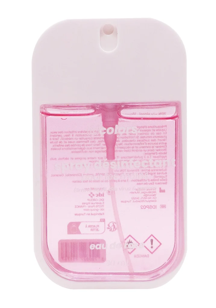 IDCOLORS SPRAY DESINFECTANT EAU DE ROSE 30 ML 2 spray rose
