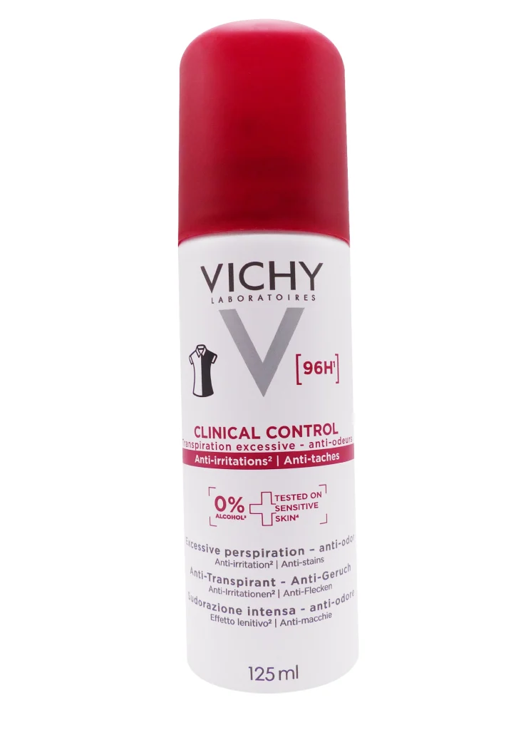VICHY CLINICAL CONTROL ANTI-TRANSPIRANT TRANSPIRATION EXCESSIVE 125ML 2 vichy 96h anti transpirant 125 ml