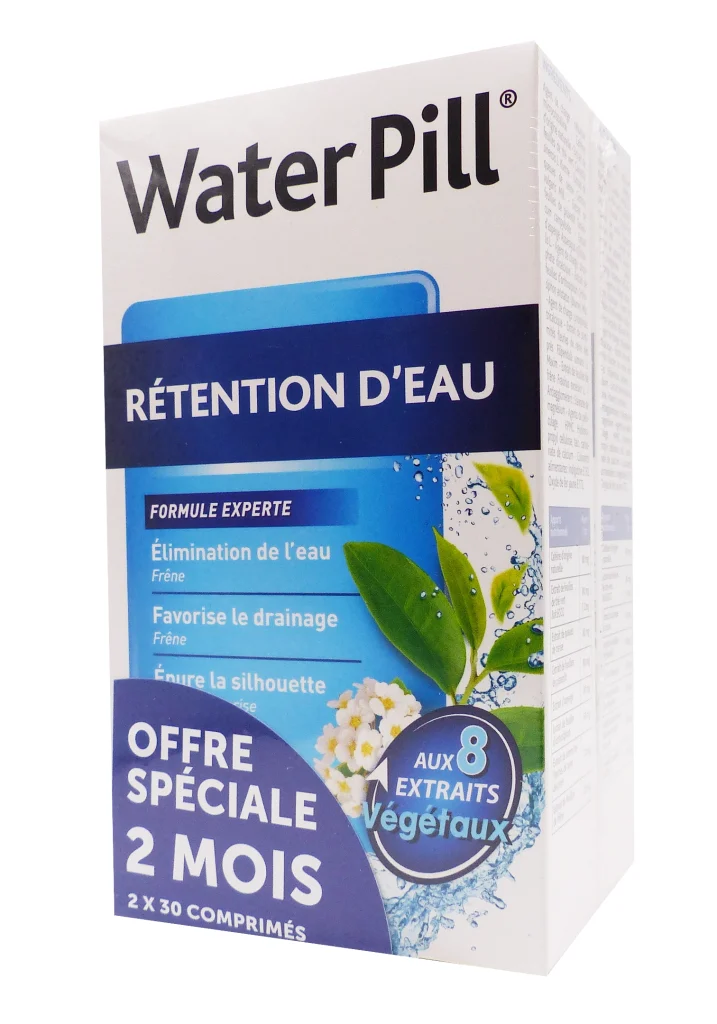 WATERPILL RETENTION D'EAU 2X30 COMPRIMES 2 water pill lot de 2