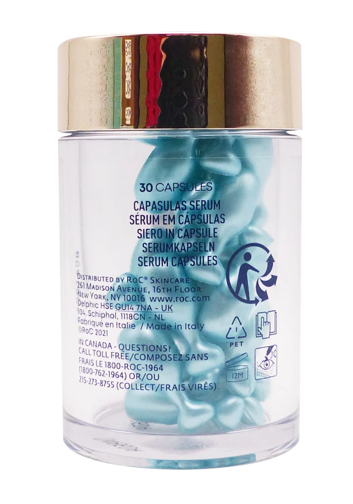 ROC SERUM 30 CAPSULES HYDRATER REPULPER 4 capsules dos
