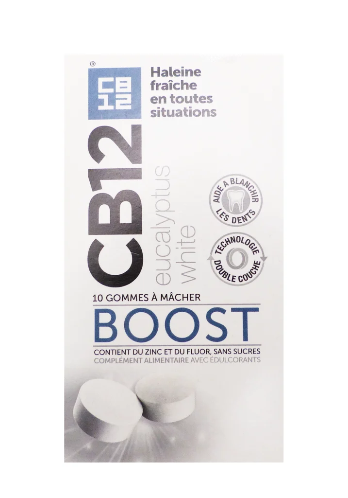 CB12 BOOST WHITE 10 CHEWING GUMS 2 cb12 10 gommes
