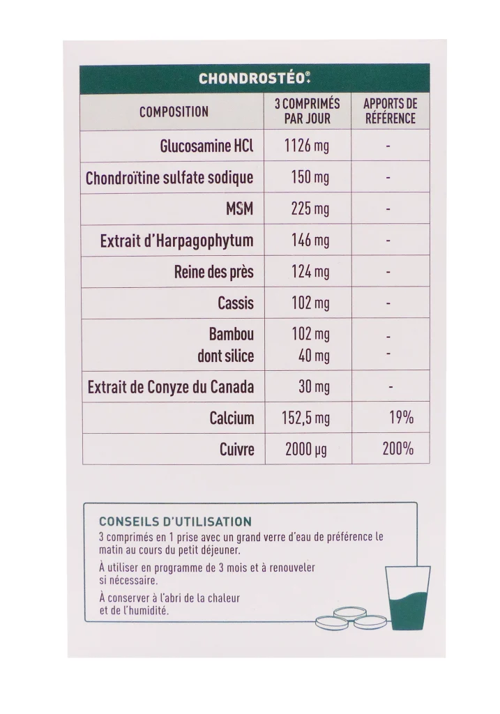 CHONDROSTEO FORT 90 COMPRIMES 3 chondrosteo
