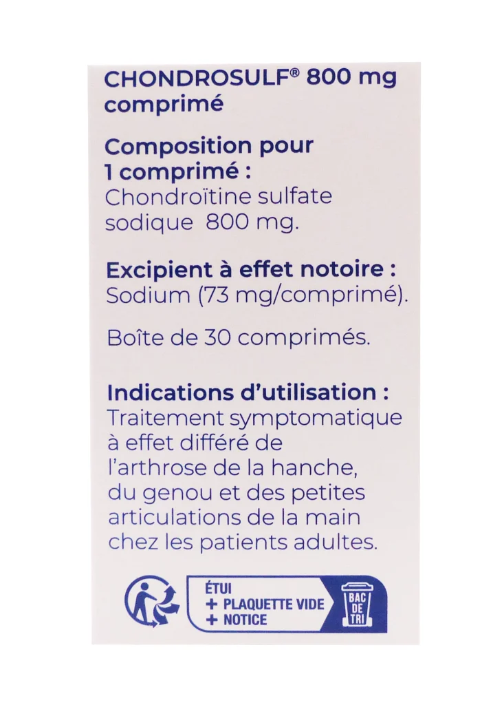 CHONDROSULF 800 MG 30 GELULES 3 chondrosulf cote