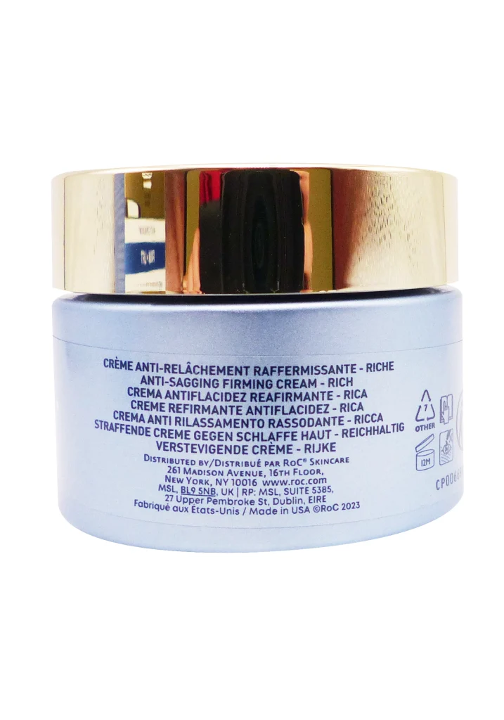 ROC FERMETE EFFET LIFT CREME ANTI RELACHEMENT 50ML 4 creme anti relachement dos