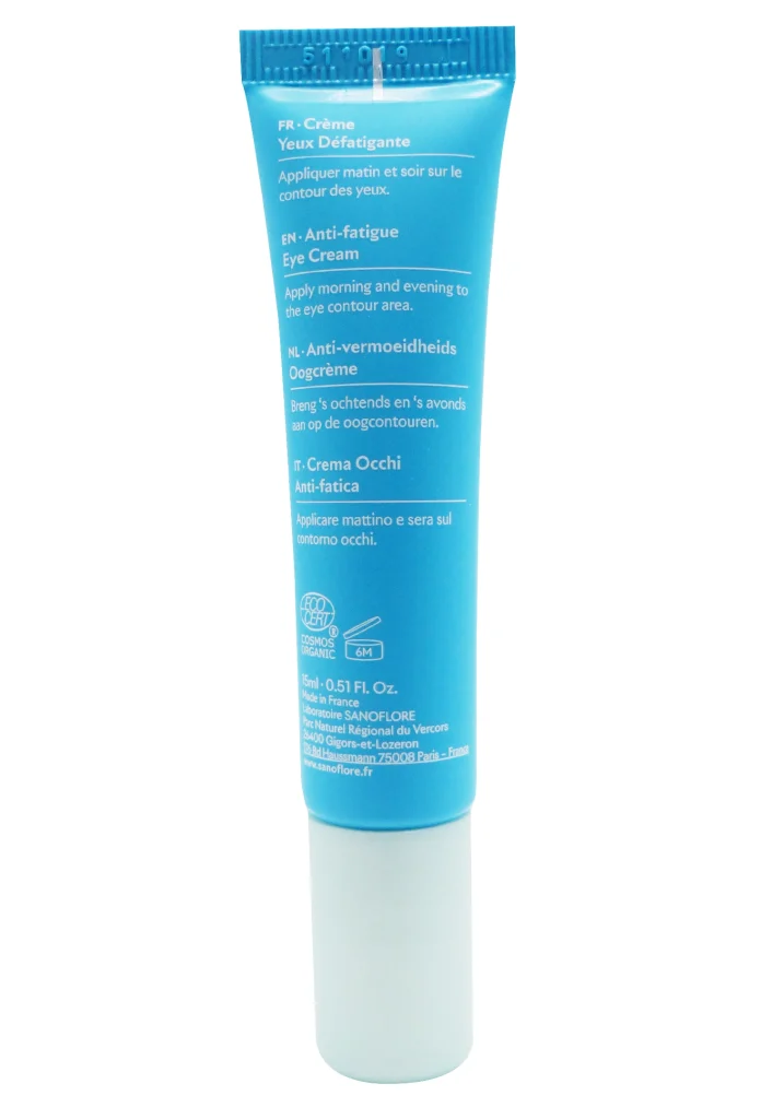 SANOFLORE HYPNOTICA CREME YEUX DEFATIGUANTE 15ML 4 creme yeux defatiguante dos