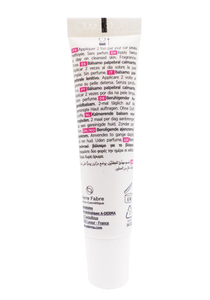 A-DERMA BAUME PALPEBRAL CALMANT 15ML 5 dos 2