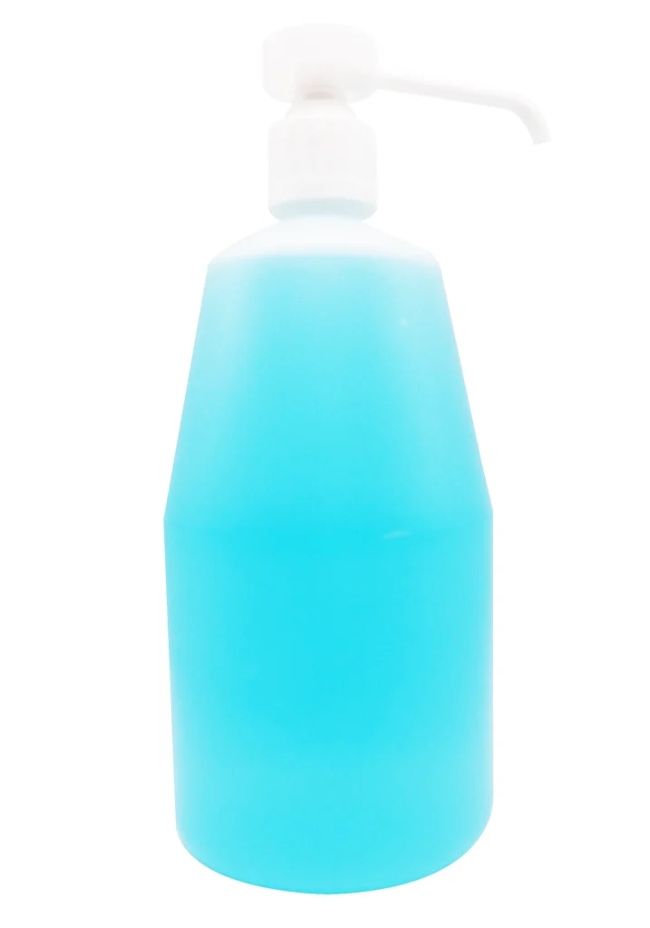 BACCIDE GEL HYDROALCOOLIQUE FLACON POMPE 1L 3 dos baccide gel mains 1L