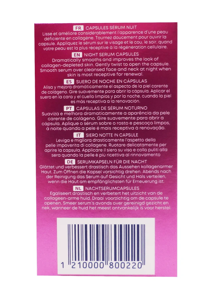 ROC SOIN LISSANT SERUM NUIT 30 CAPSULES 5 dos capsules serum