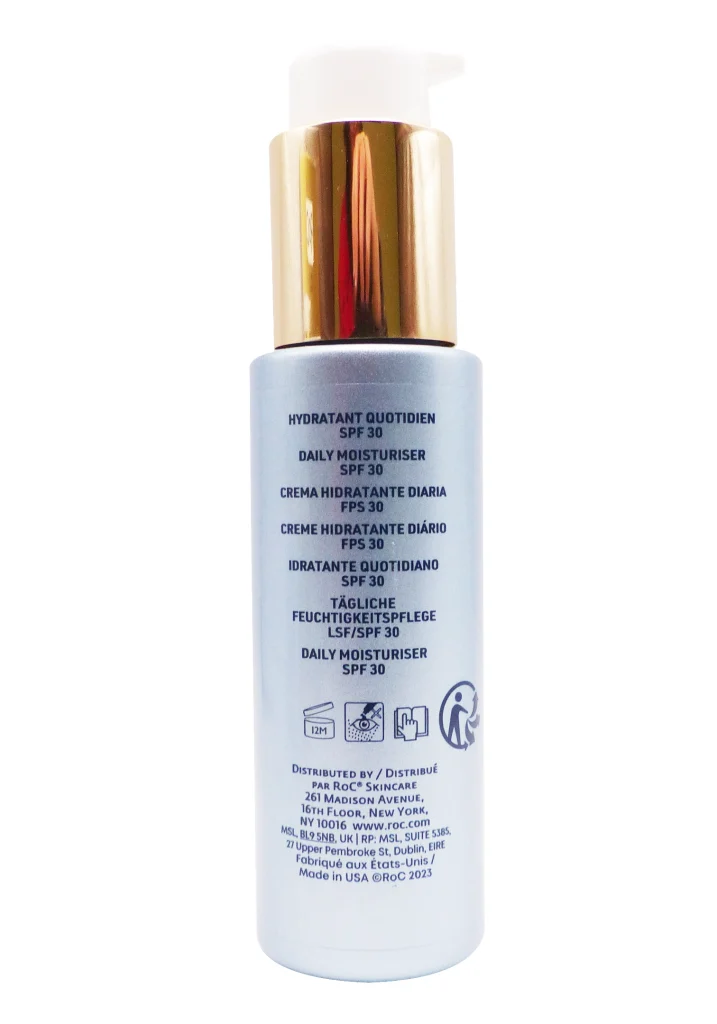 ROC UNIFIER+LIFTER HYDRATANT QUOTIDIEN SPF30, 50ML 4 dos flacon roc