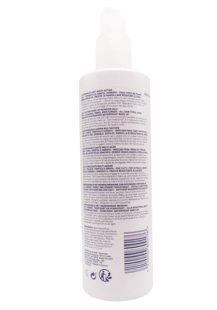 ROC LAIT DEMAQUILLANT MULTI-ACTION 400ML 3 dos lait roc