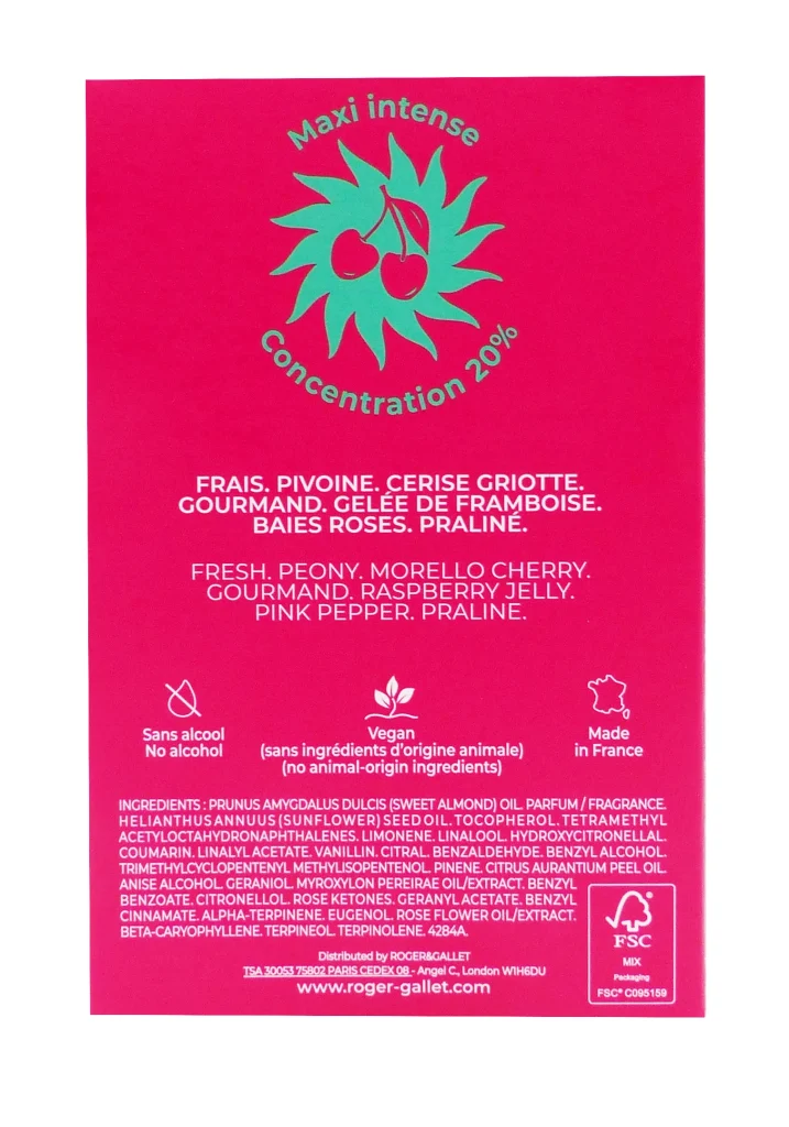 ROGER & GALLET CHERRY MARMELADE ROLL-ON 15ML 5 dos parfum r et g 1