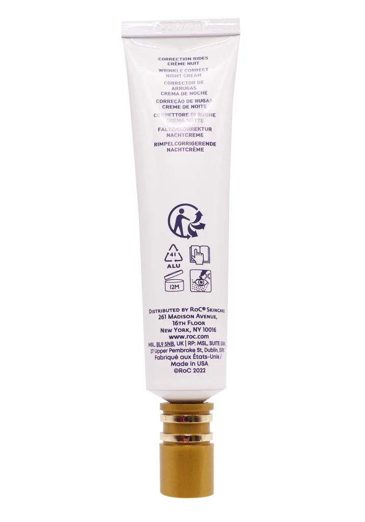 ROC CORRECTION RIDES CREME NUIT 30ML 4 dos tube roc