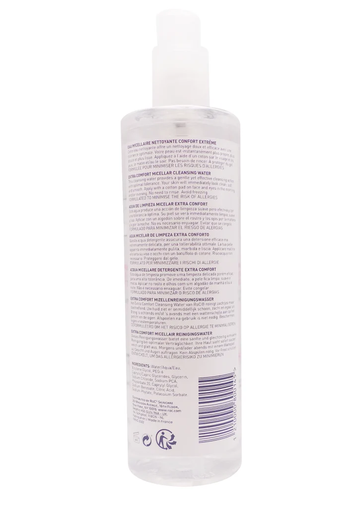 ROC EAU MICELLAIRE CONFORT EXTREME 400ML 3 eau micelaire dos