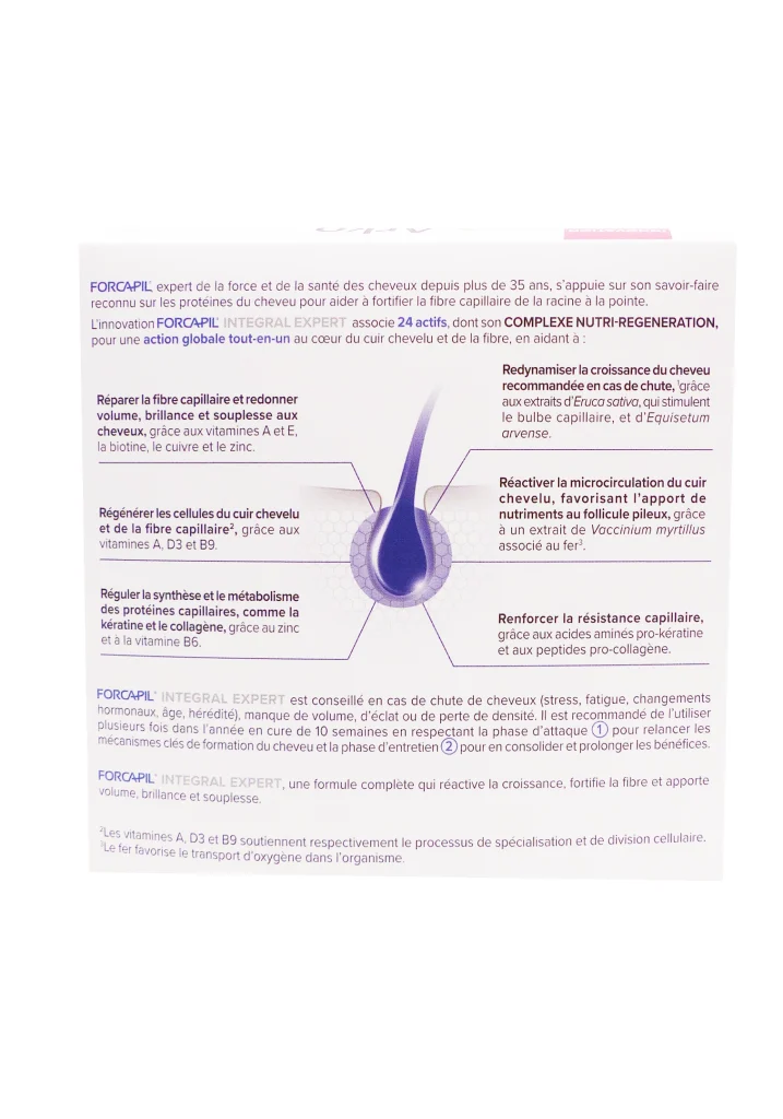 FORCAPIL INTEGRAL EXPERT 168 GELULES 3 forcapil dos