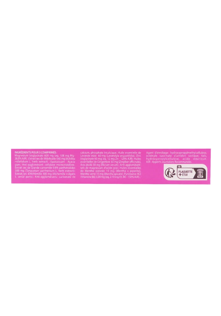 PRANAROM AROMALGIC REGLES DOULOUREUSES 15 COMPRIMES 3 ingredient cote