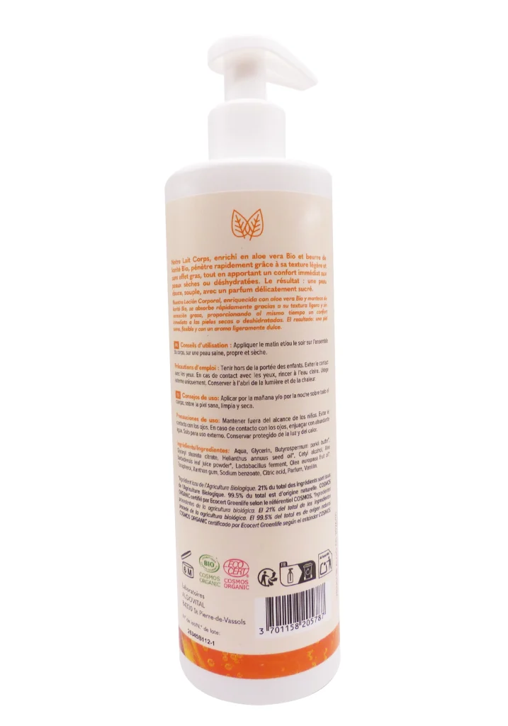 LAIT CORPS HYDRATANT MIEL 400ML 3 lait corps
