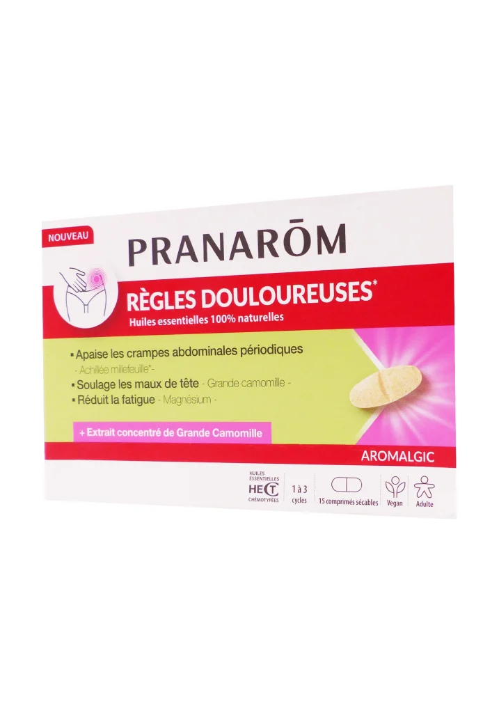 PRANAROM AROMALGIC REGLES DOULOUREUSES 15 COMPRIMES 2 pranarom regles douloureuses 15 cps