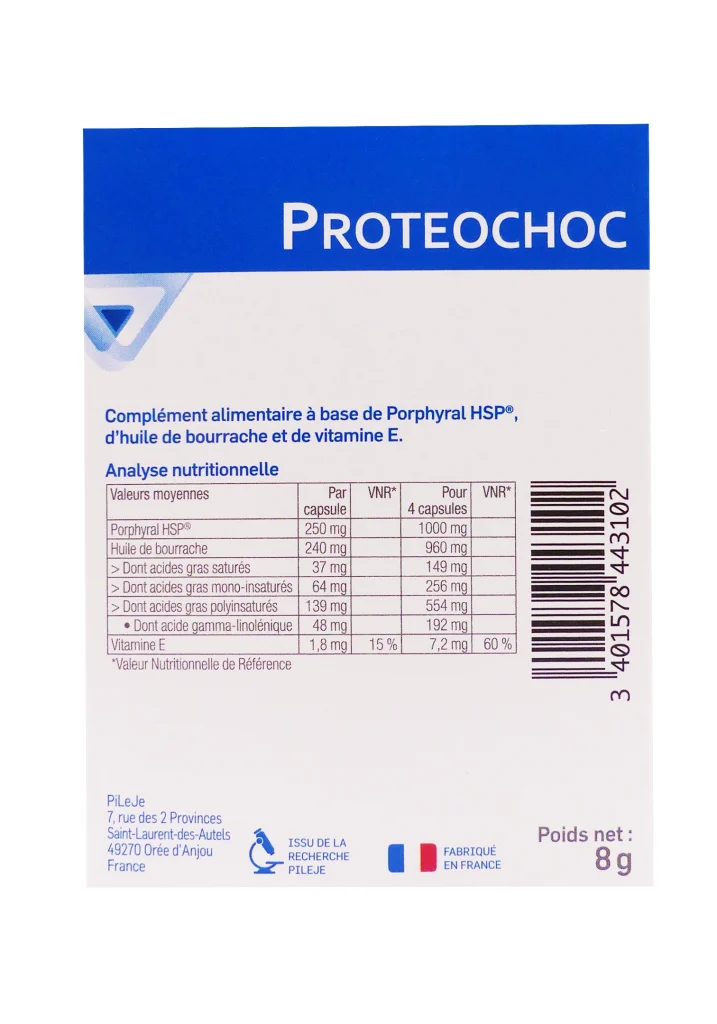 PILEJE PROTEOCHOC 12 CAPSULES 3 proteochoc dos