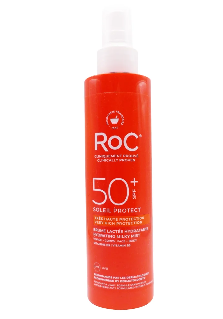 ROC SOLEIL PROTECT CORPS BRUME LACTEE HYDRATANTE SPRAY SPF50+ 200ML 2 roc soleil protect spf 50 3