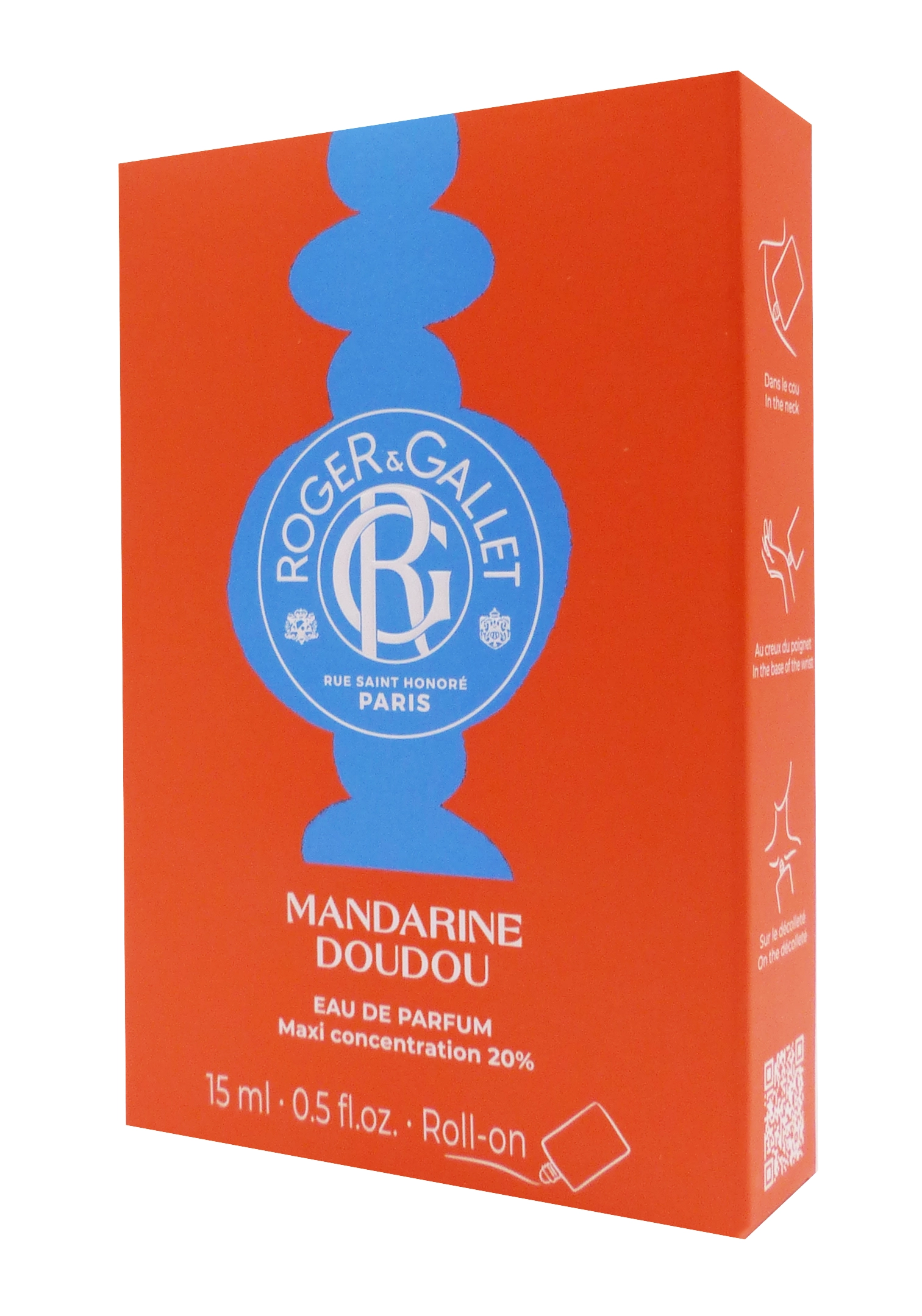 ROGER & GALLET EAU DE PARFUM MANDARINE DOUDOU ROLL-ON 15ML 1 roger et gallet mandarine doudou