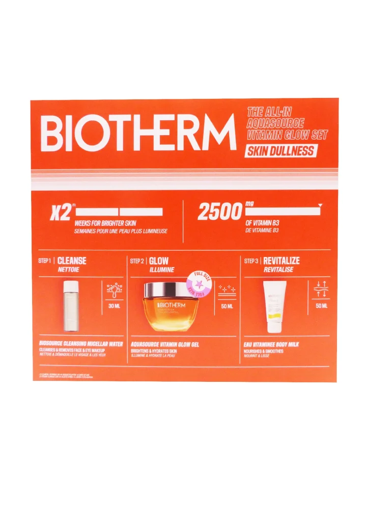 BIOTHERM BIO AQUASOURCE GLOW VITAMIN GLOW SET 26 3 biotherm