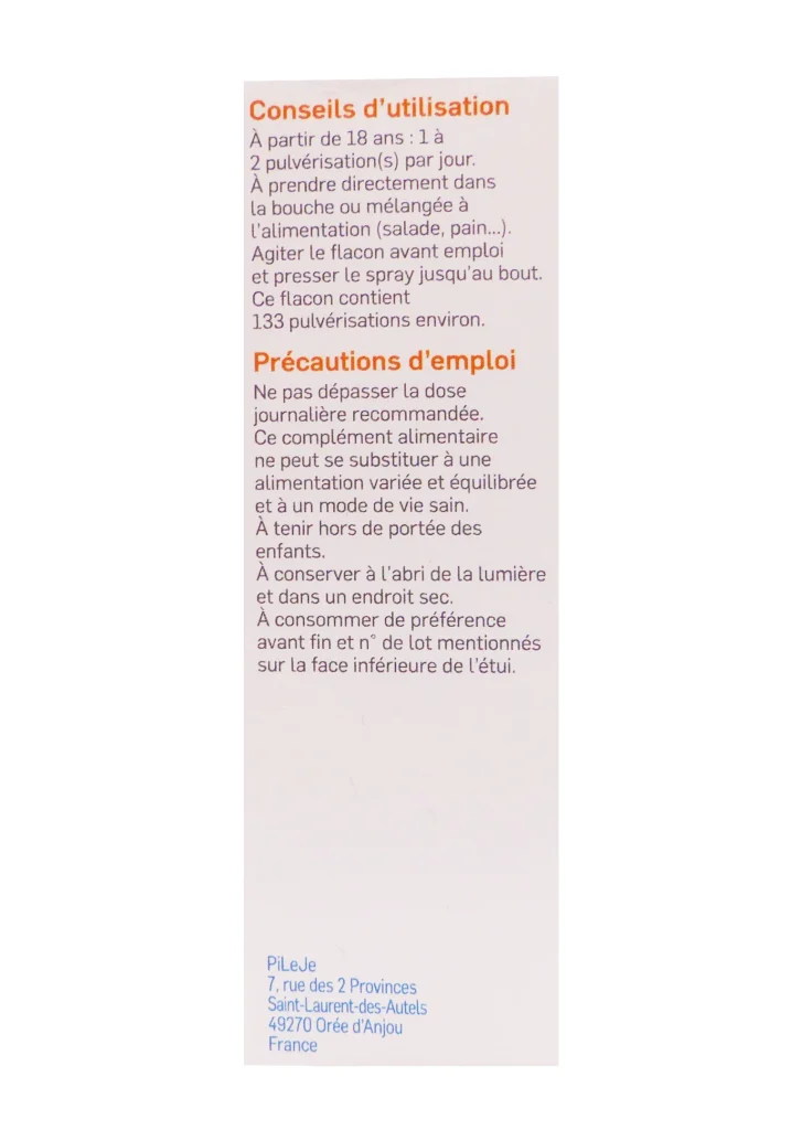 PILEJE D3 BIANE SPRAY 1000 UI 20ML 5 conseils dutilisation