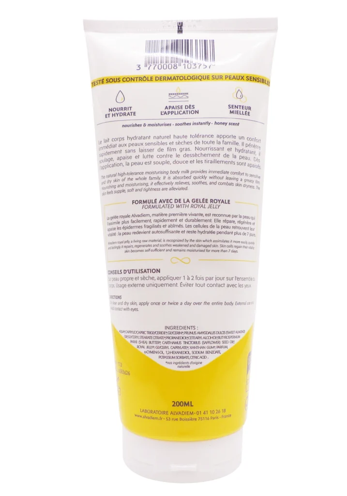 ALVADIEM XEROLIA LAIT CORPS HYDRATANT 200ML 3 dos alvadiem