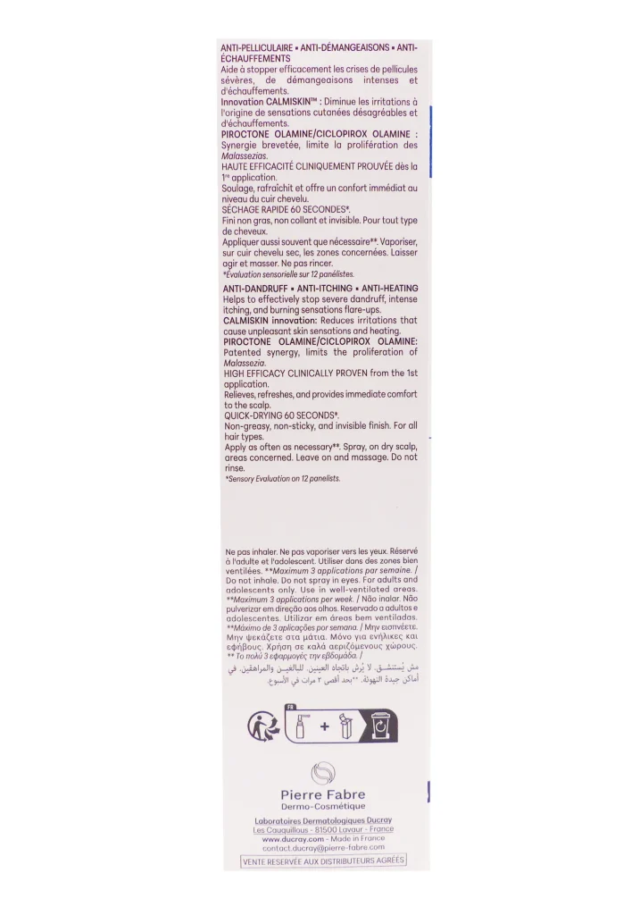 DUCRAY KELUAL DS SPRAY 100ML 5 dos anti palliculaire