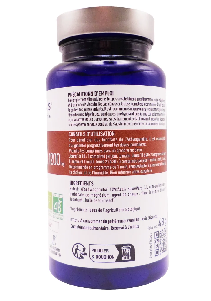 GRANIONS STRESS ASHWAGANDHA 60 COMPRIMES 3 dos ashwagandha