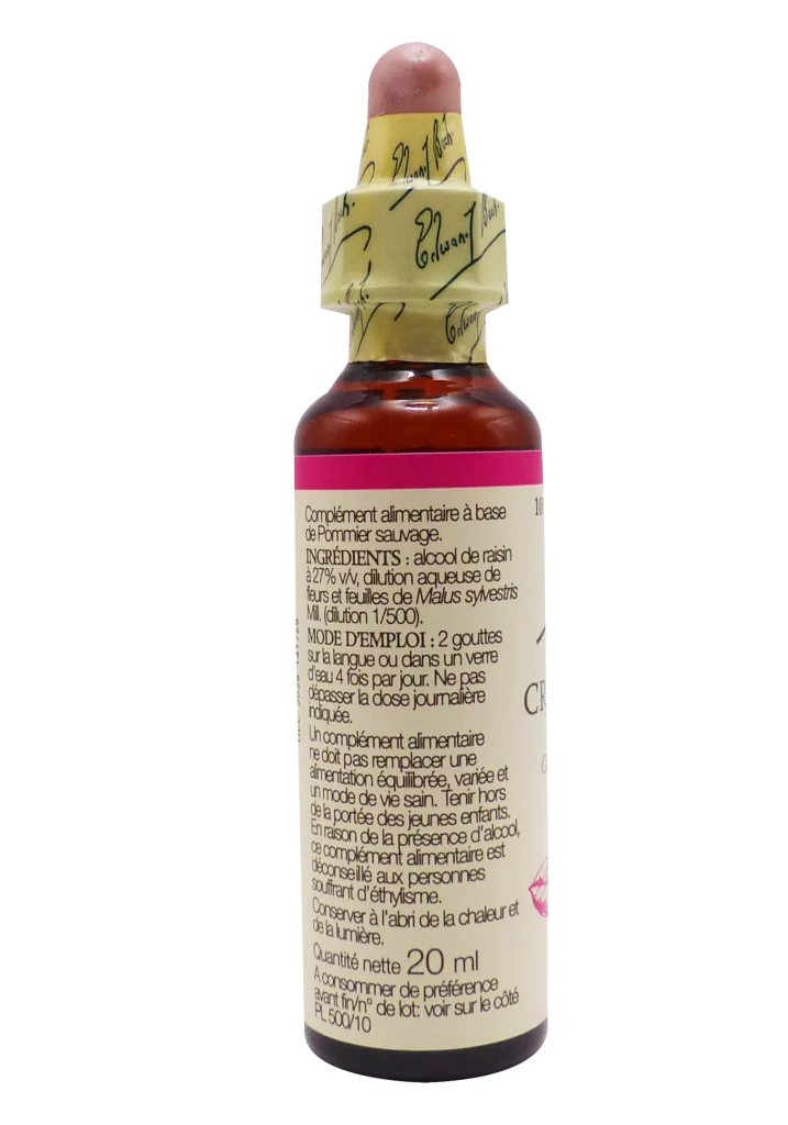 FLEURS BACH CRAB APPLE GOUTTES FLACON 20ML 3 dos bach