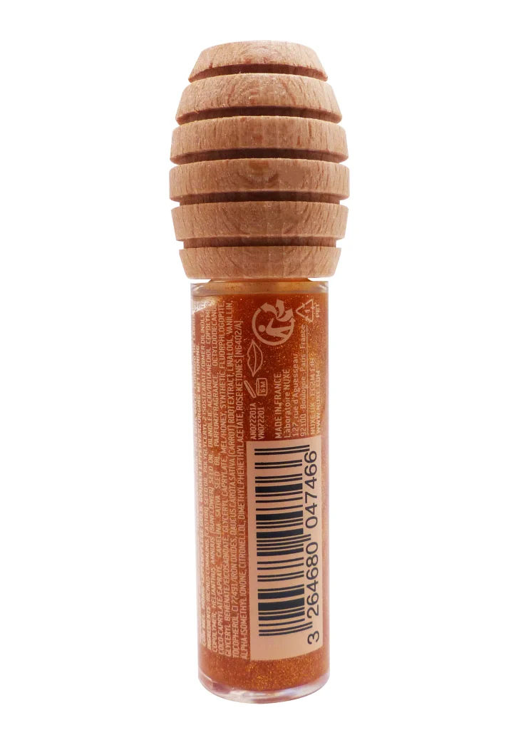 NUXE SOIN LEVRES AU MIEL OR 10ML 3 dos baume a levre