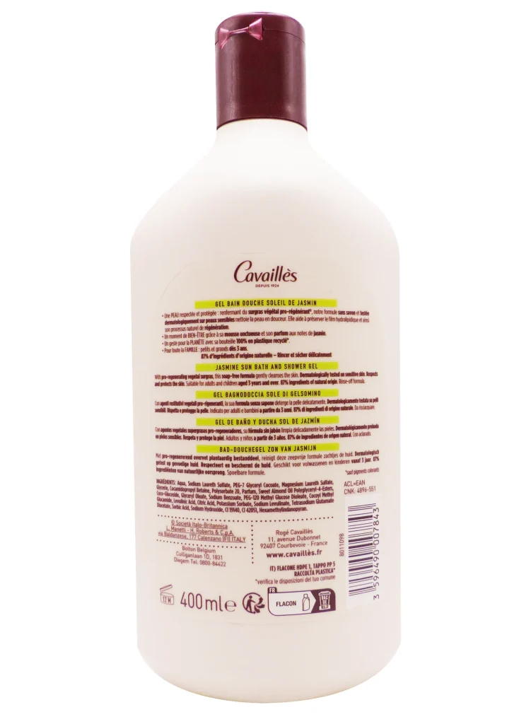 dos cavailles gel bain douche