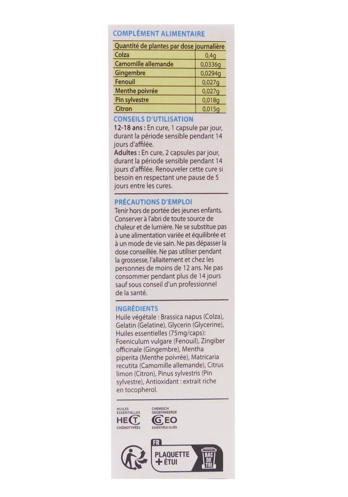 PRANAROM ALLERGOFORCE CONFORT YEUX-NEZ 30 CAPSULES 3 dos comp