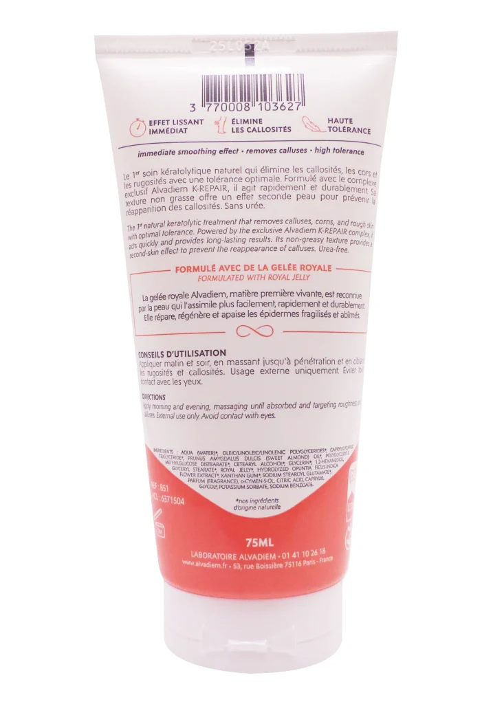 ALVADIEM CREME PIEDS ANTI-CALLOSITES 75ML 3 dos creme anti calosites alvadiem