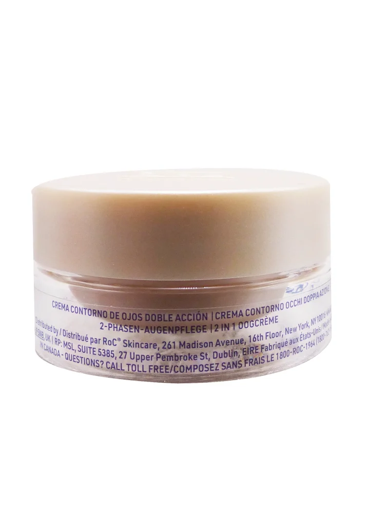 ROC DERM CORREXION DUO SOIN CONTOUR DES YEUX 20ML 4 dos creme control