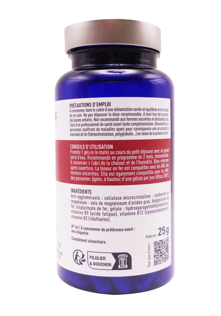 GRANIONS FER 14 MG 60 GELULES 3 dos granions