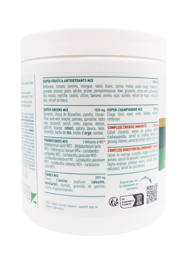 GRANIONS ALL-IN-ONE GREEN MIX 87 SUPER INGREDIENTS POUDRE 146G 3 dos poudre