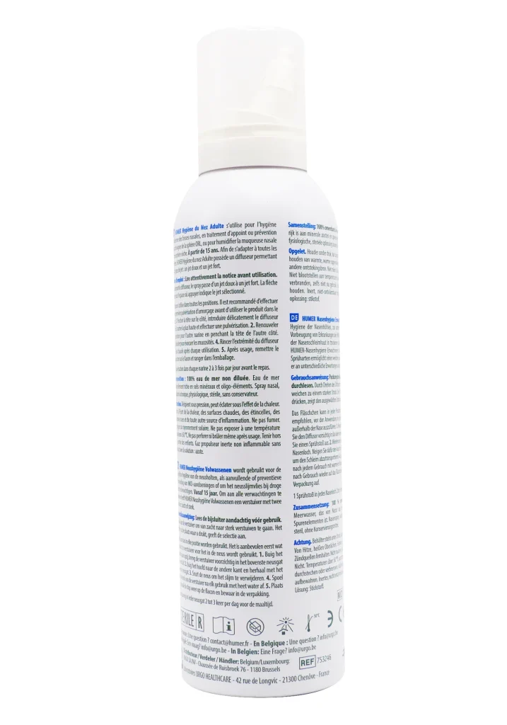 HUMER HYGIENE DU NEZ SPRAY NASAL 150 ML 5 dos produit 1