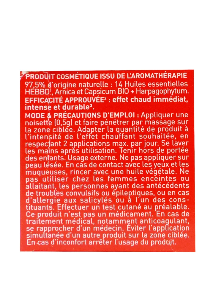 PURESSENTIEL BAUME CHAUFFANT ARTICULATIONS & MUSCLES 20ML 5 dos produit puressentiel