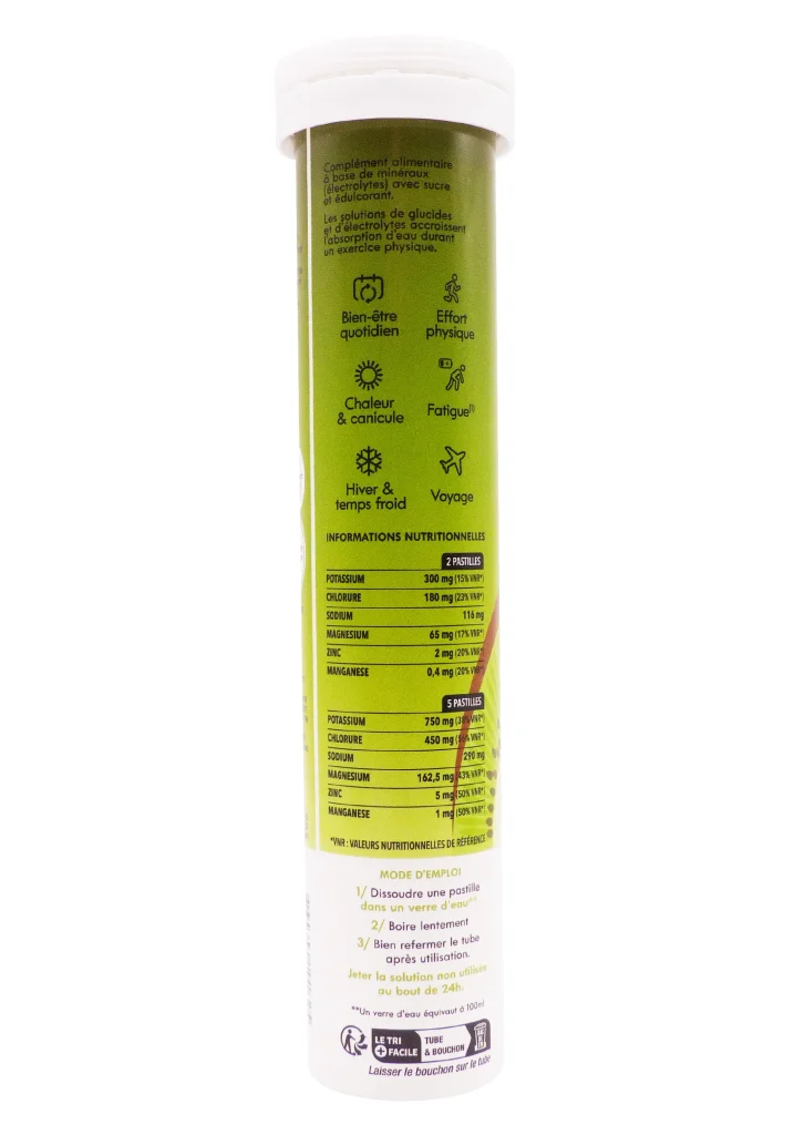 HYDRATIS KIWI 20 PASTILLES EFFERVESCENTES 3 dos tube kiwi
