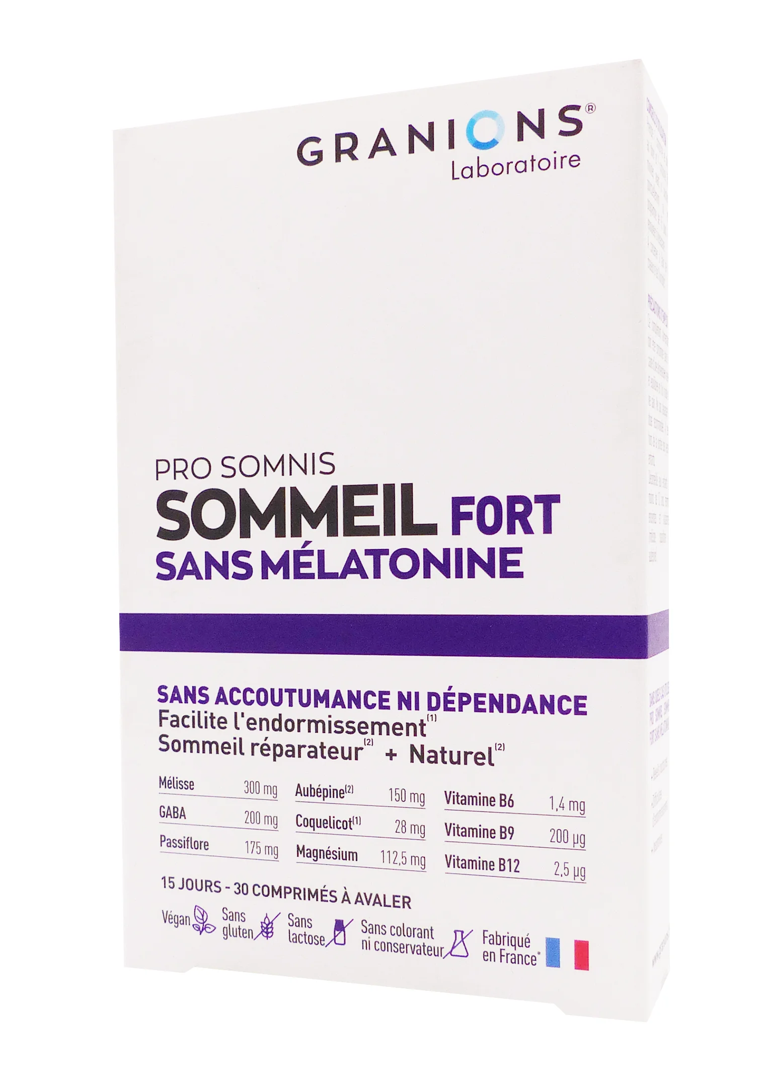 GRANIONS SOMDOR FORT 30 COMPRIMES 1 granions sommeil fort sans mélatonine