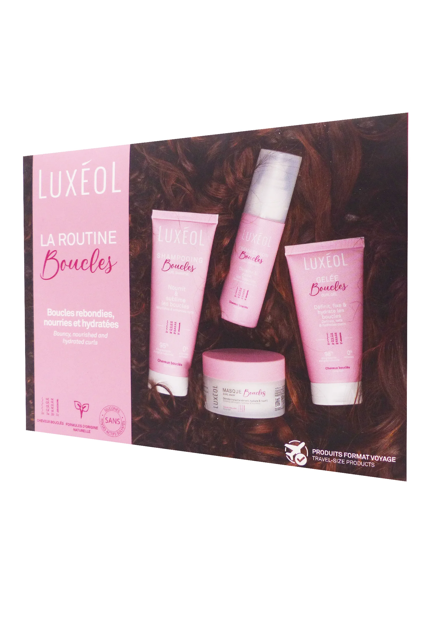 LUXEOL COFF ROUTINE BOUCLESAFORMAT VOYAGE 1 luxéol routine boucle
