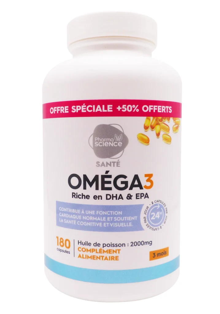 PHARMASCIENCE OMEGA 3, 180 CAPSULES 2 omega3 pharmascience 180 capsules
