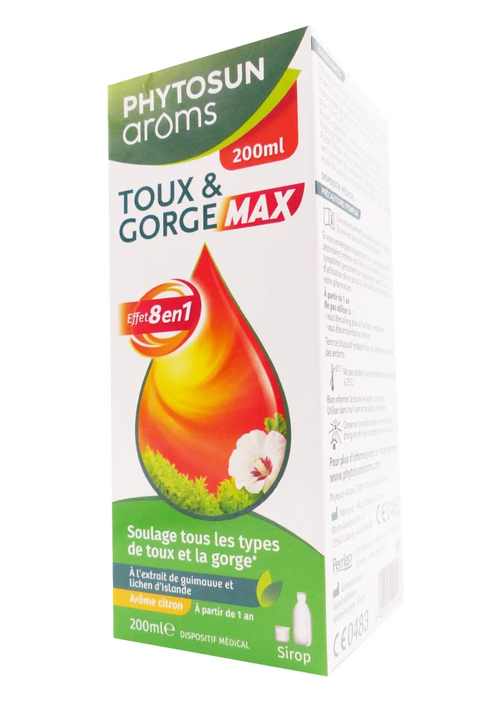 PHYTOSUN AROMS SIROP TOUX MAX 200ML 2 phytosun aroms toux et gorge max