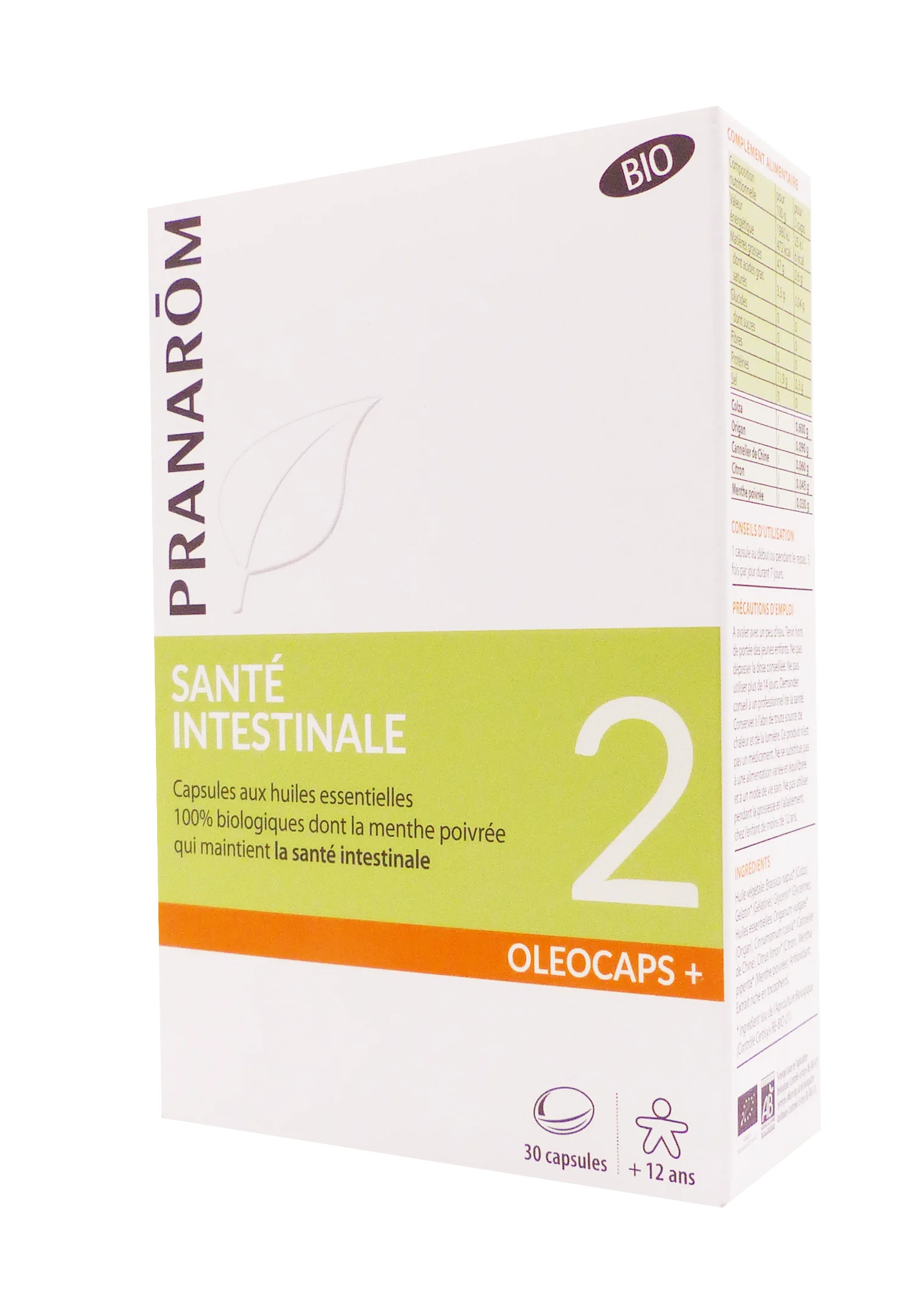 PRANAROM SANTE INTESTINALE 2 OLEOCAPS + BIO 30 CAPSULES 1 pranarom santé intestinale