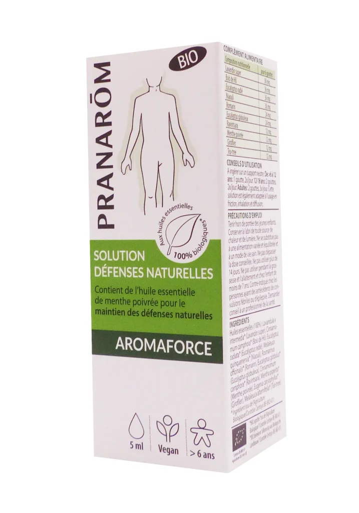 PRANAROM AROMAFORCE SOLUTION DEFENSES NATURELLES BIO 30ML 2 pranarom solution defenses naturelles 1