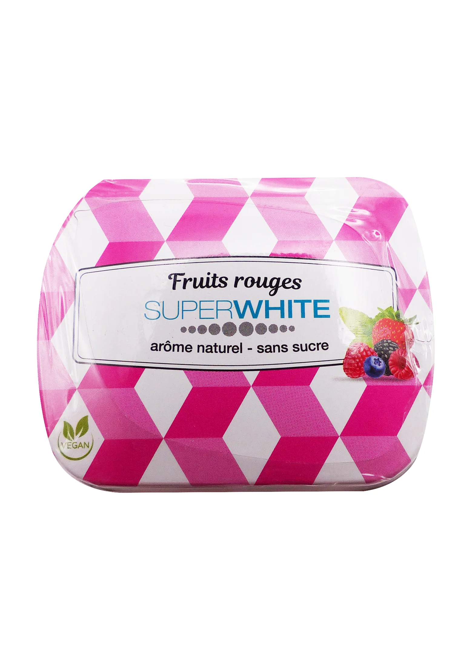 SUPERWHITE BOITE 50 PASTILLES FRUITS ROUGES 1 superwite fruits rouges