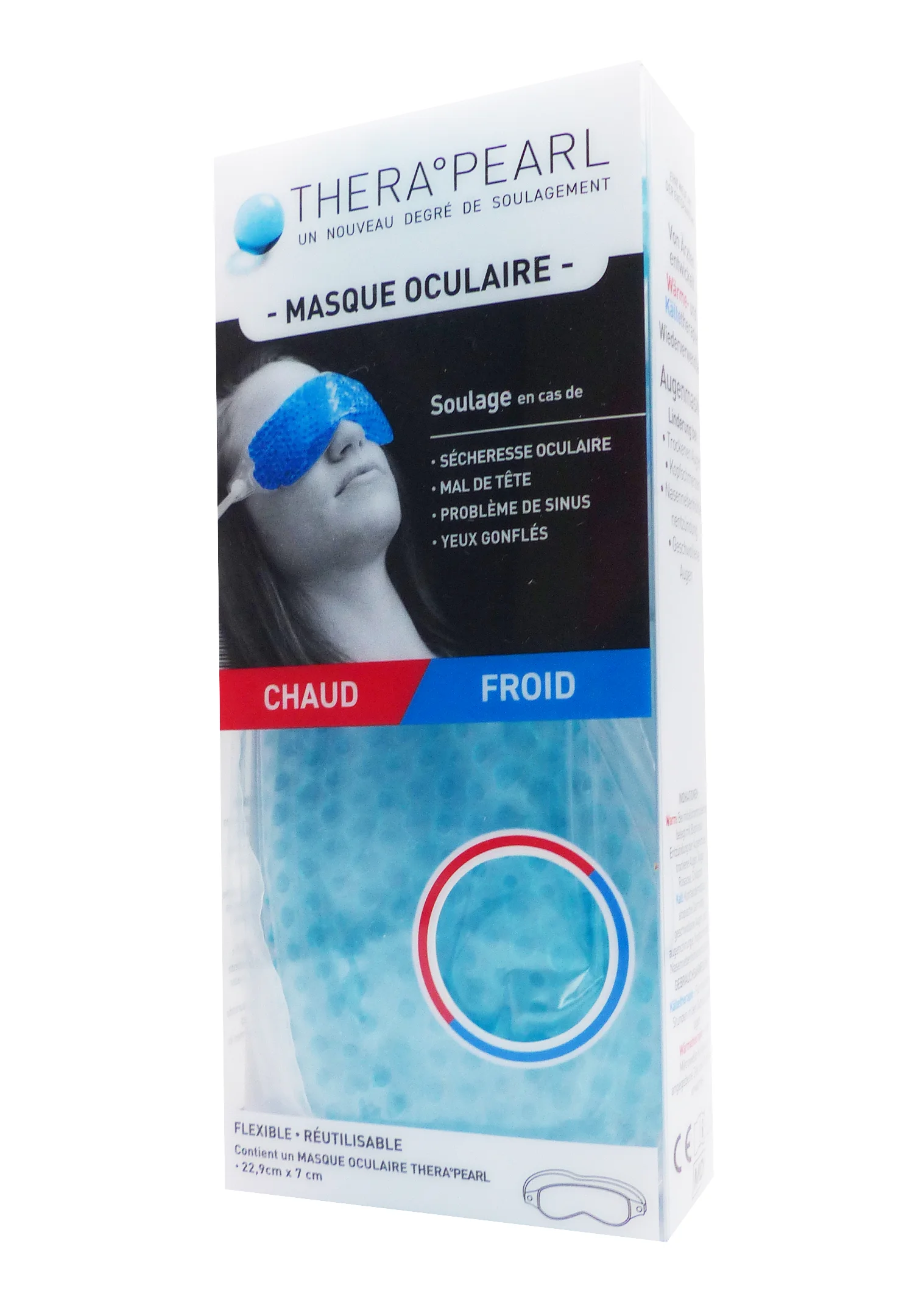THERAPEARL 1 MASQUE OCULAIRE 22,9 CM X 7 CM 1 thera pearl masque oculaire