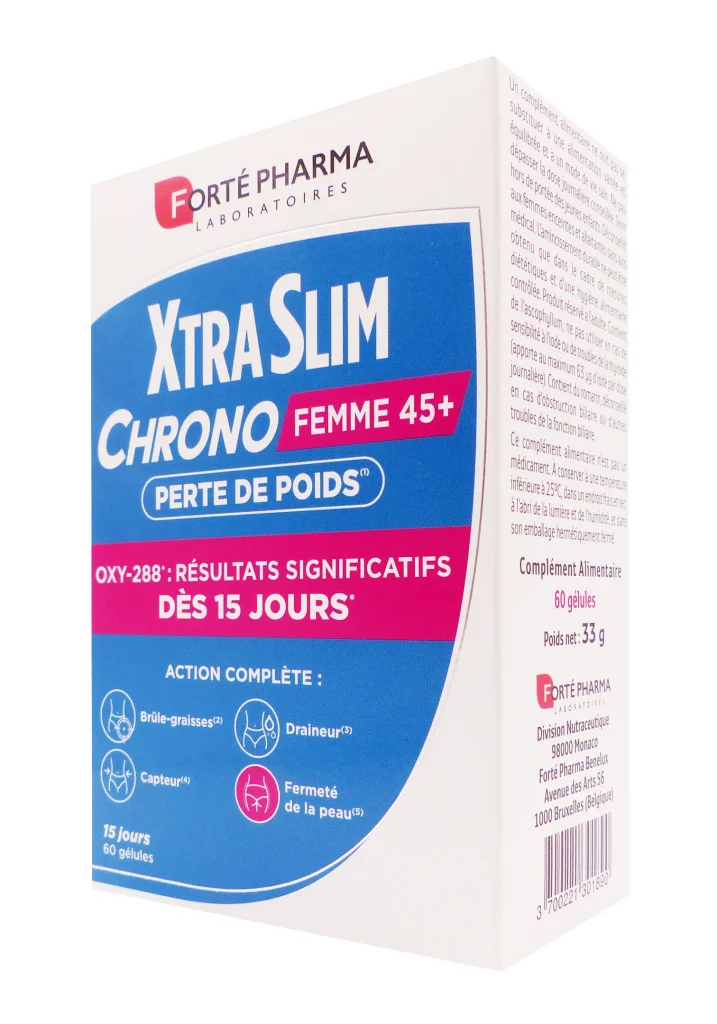 XTRASLIM CHRONO FEMME 45+ PERTE DE POIDS 60 GELULES 2 xtraslim chrono femme 45
